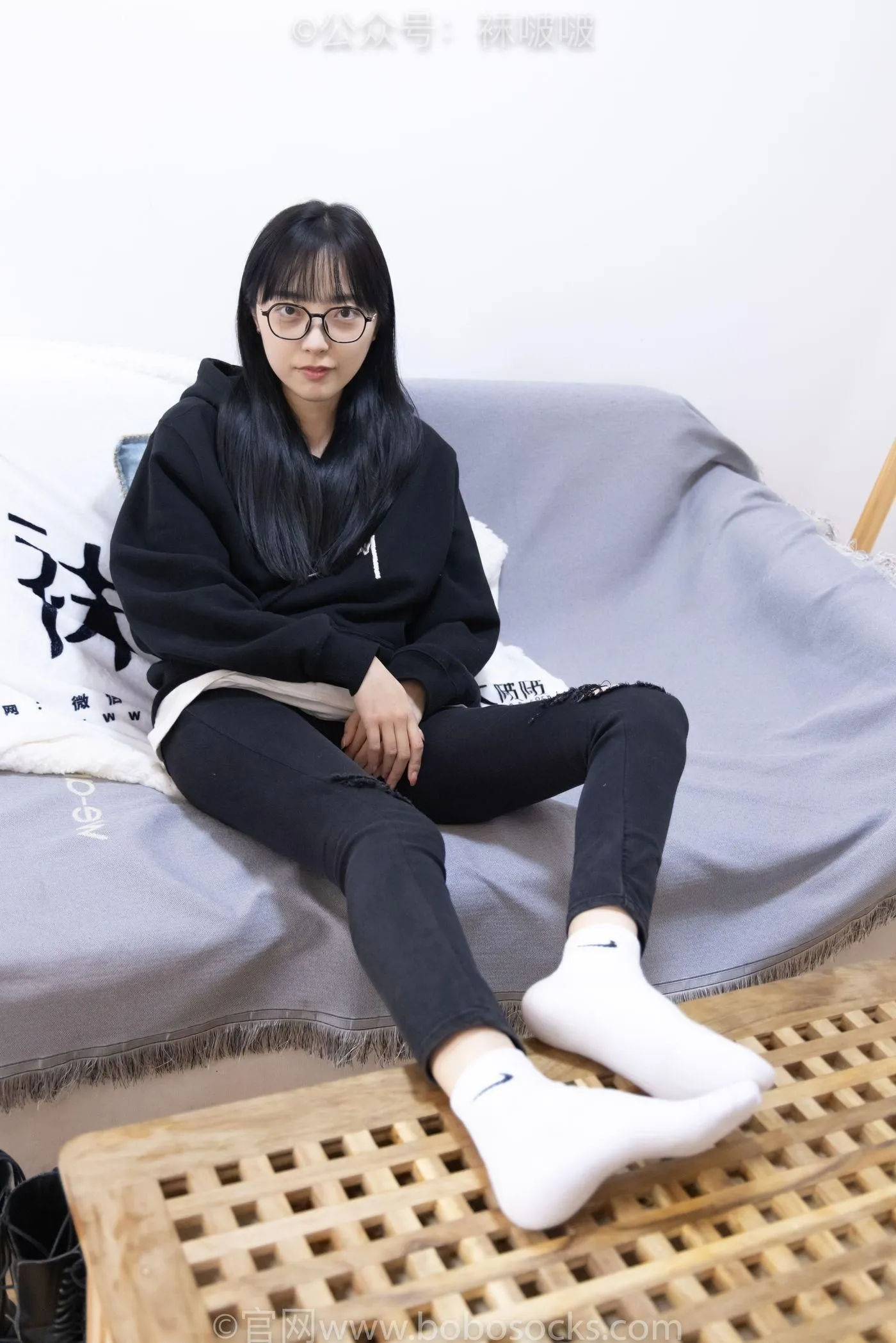 [BoBoSocks袜啵啵]NO.061 稚予-短靴、白棉袜、裸足 [145P]插图2